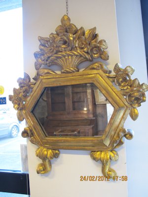 Louis XVI gilt mirror