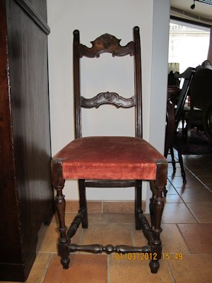 17th Century  six reel chairs