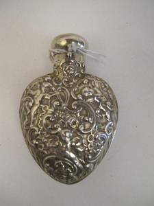 perfume box in a heart shape W. Comyns