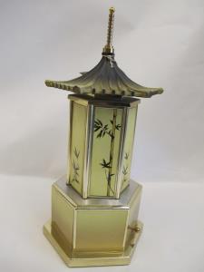 1950s Pagoda shaped cigarette case musical box